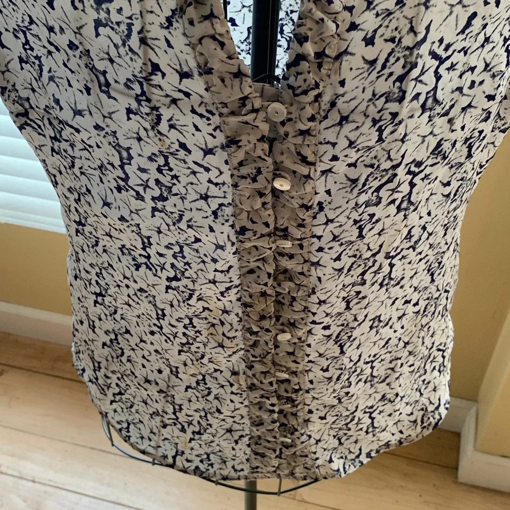 Coldwater Creek Floral Short Sleeve Blouse - Picture 4 of 6